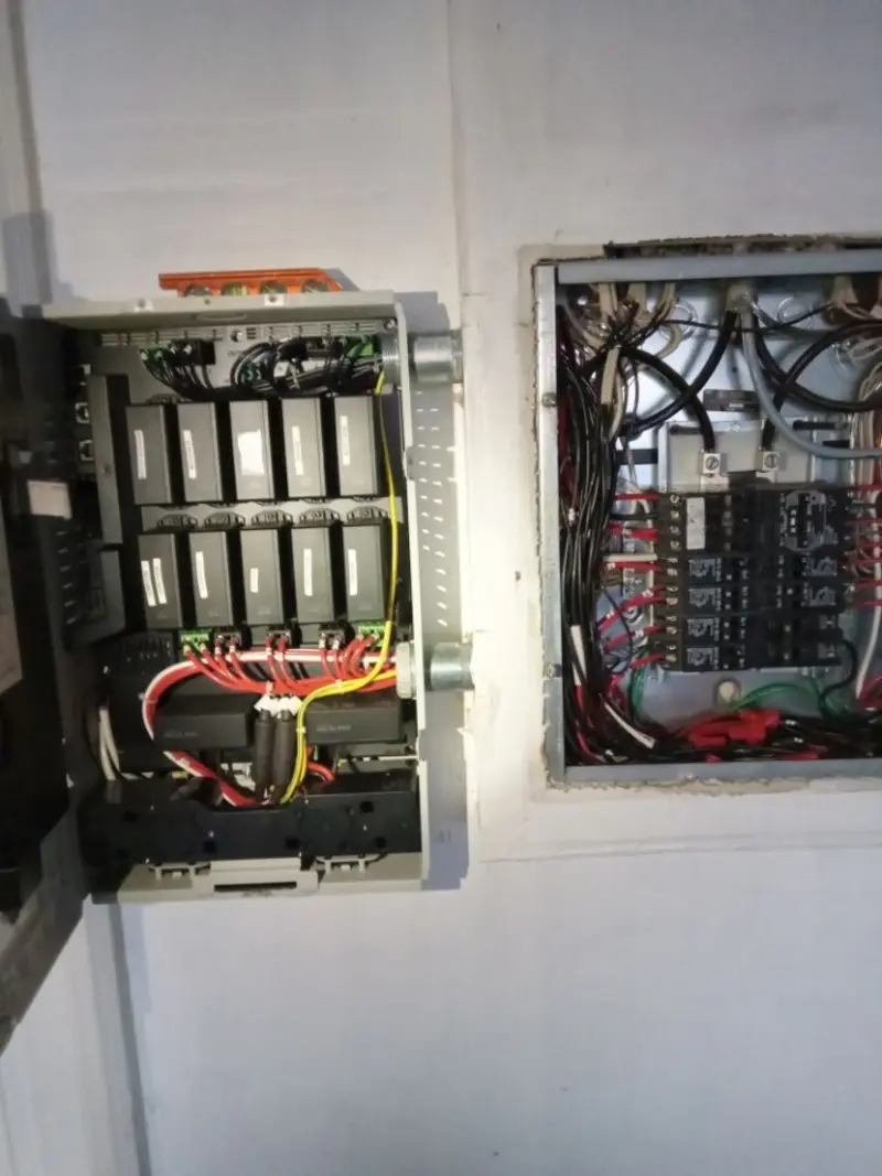 Electrical panel upgrade completed for Security Camera Wiring in Winnsboro